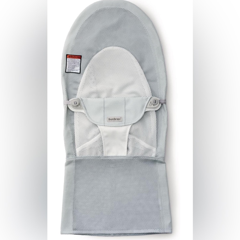NWT Baby Bjorn Balance mesh bouncer cover Silver/white
